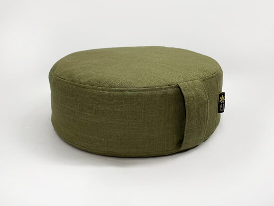 Jogas spilvens ar griķu sēnalām, 30x10cm, lina apvalks